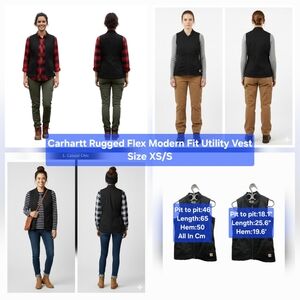 Carhartt Rugged Flex Modern Fit Utility Vest Size XS/S